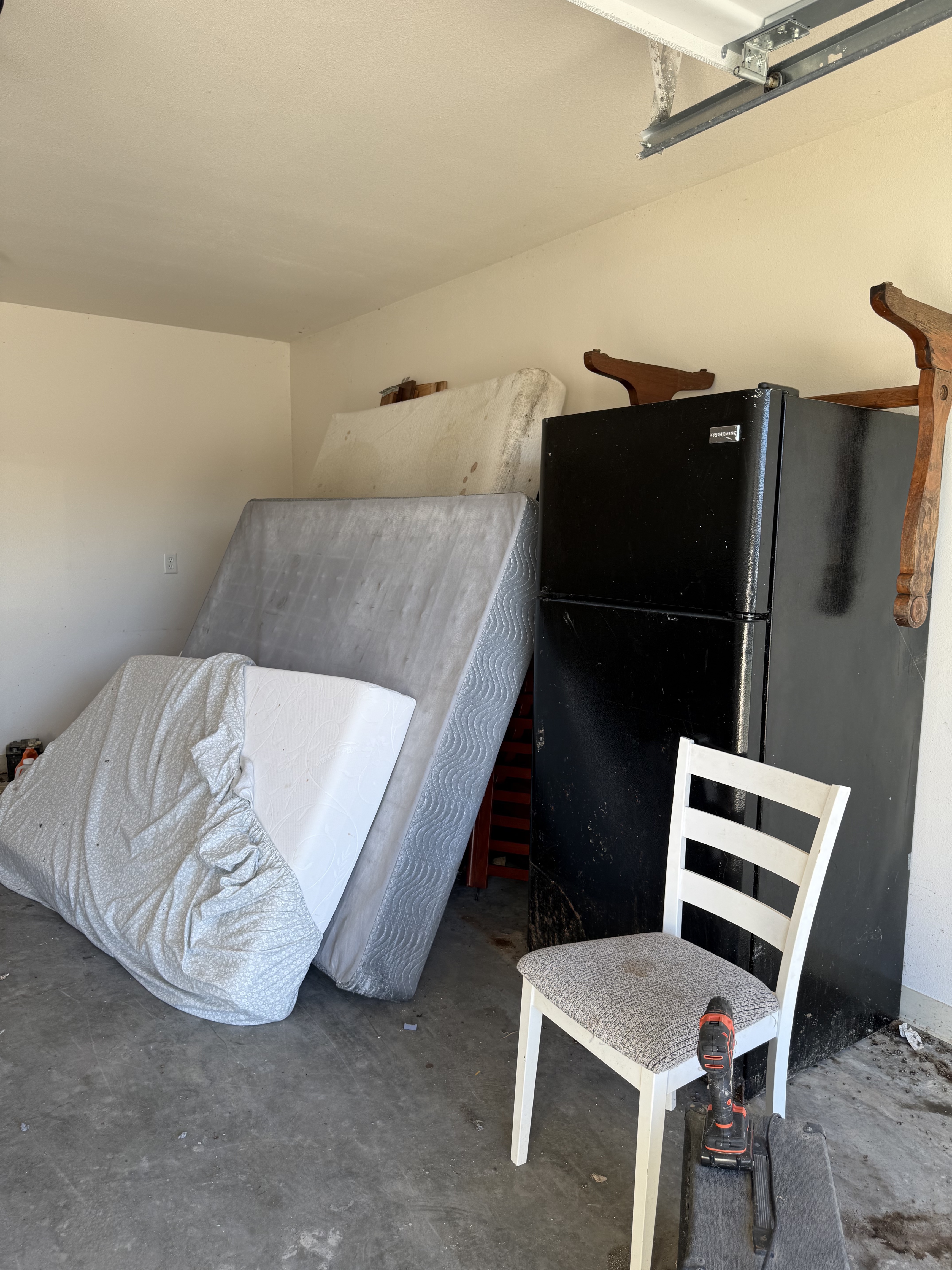 Garage cleanout before