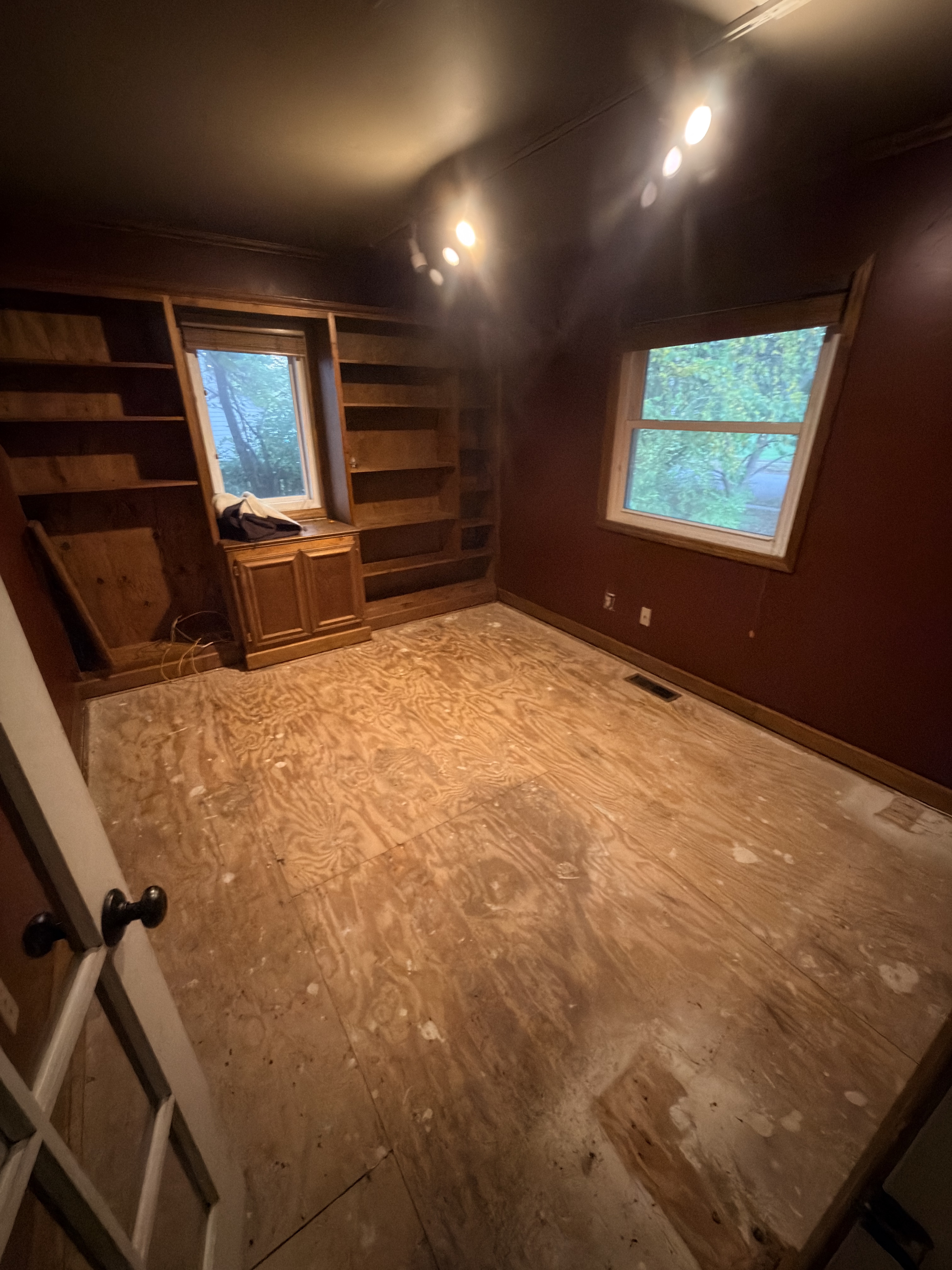 Room after carpet removal