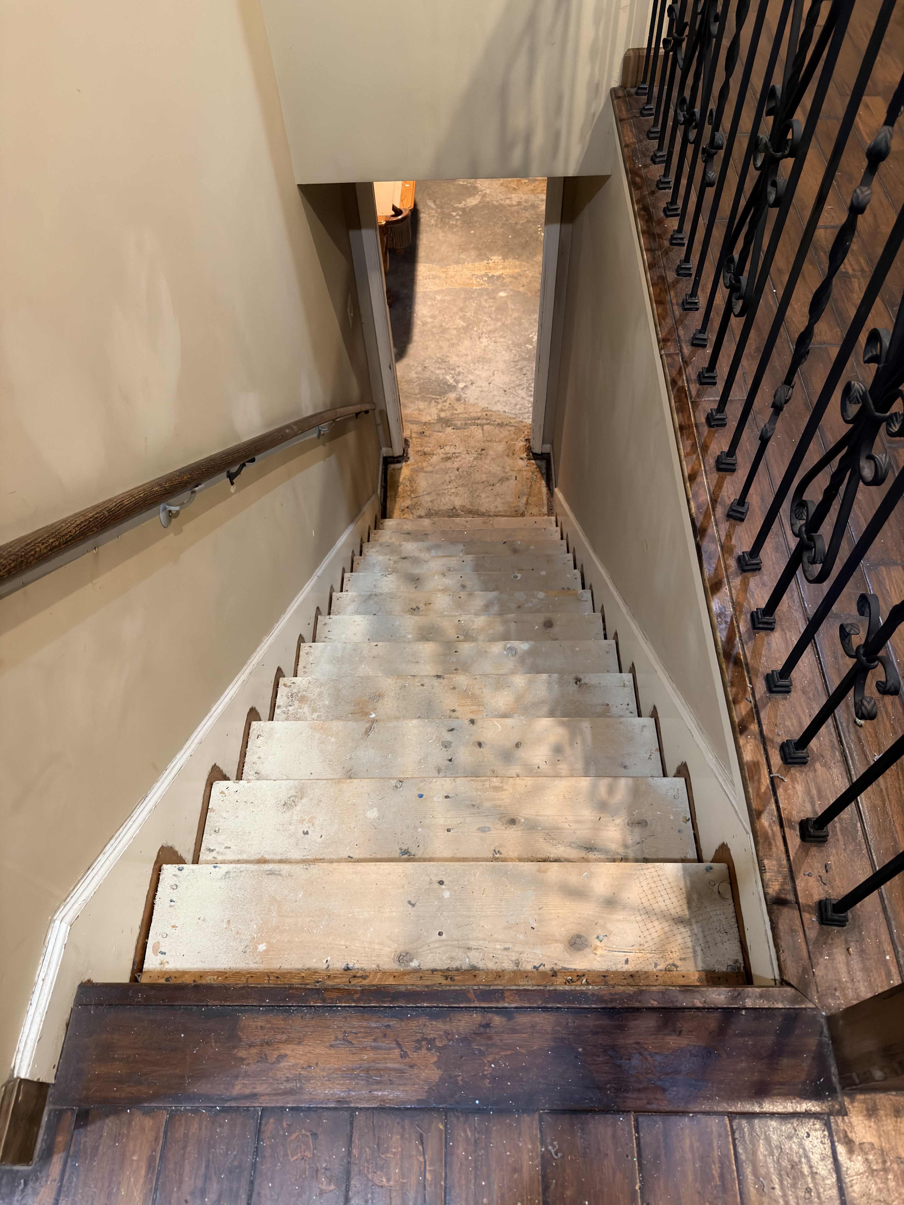 Stairs after carpet removal