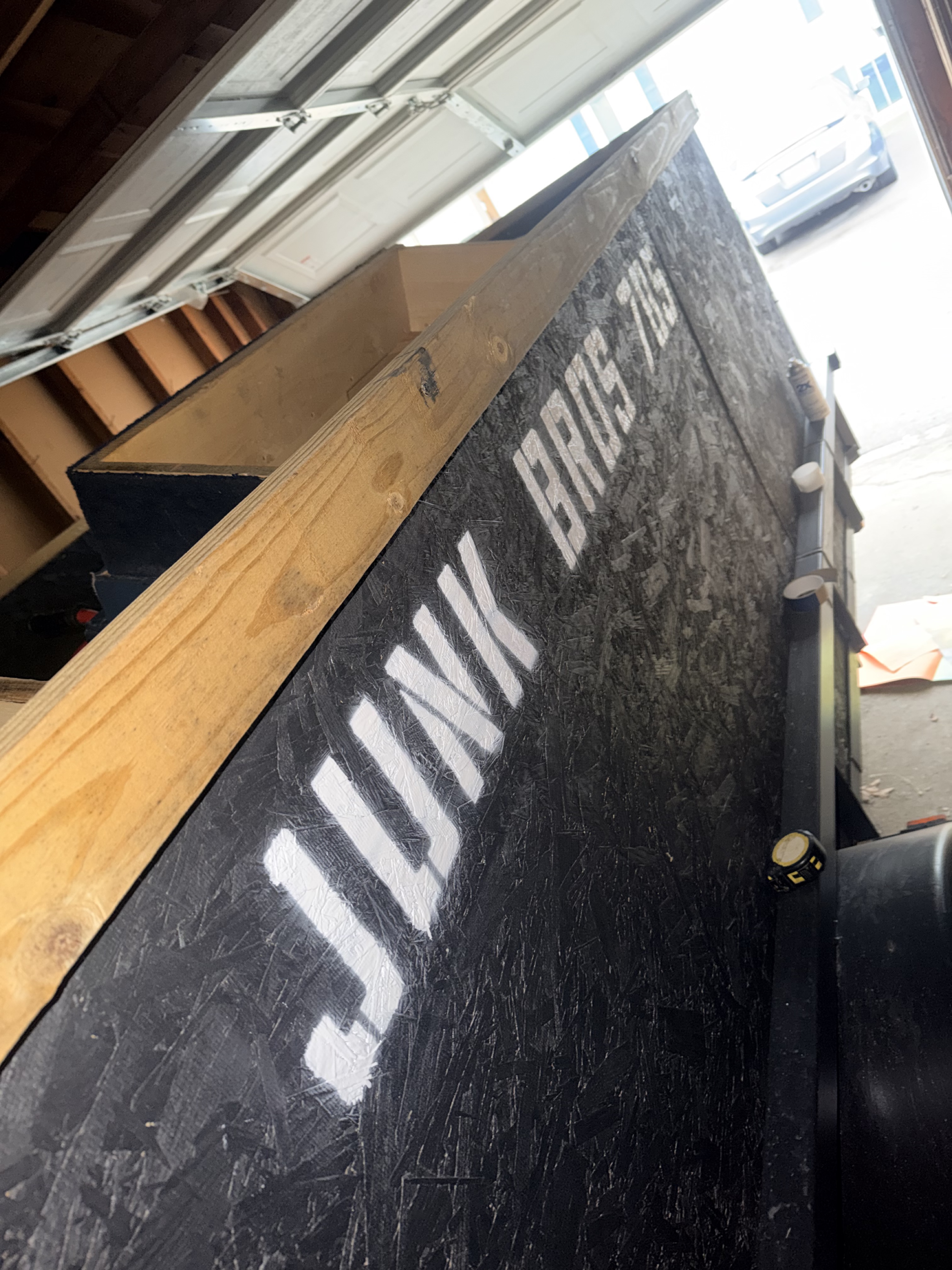 Junk Bros 785 trailer side logo